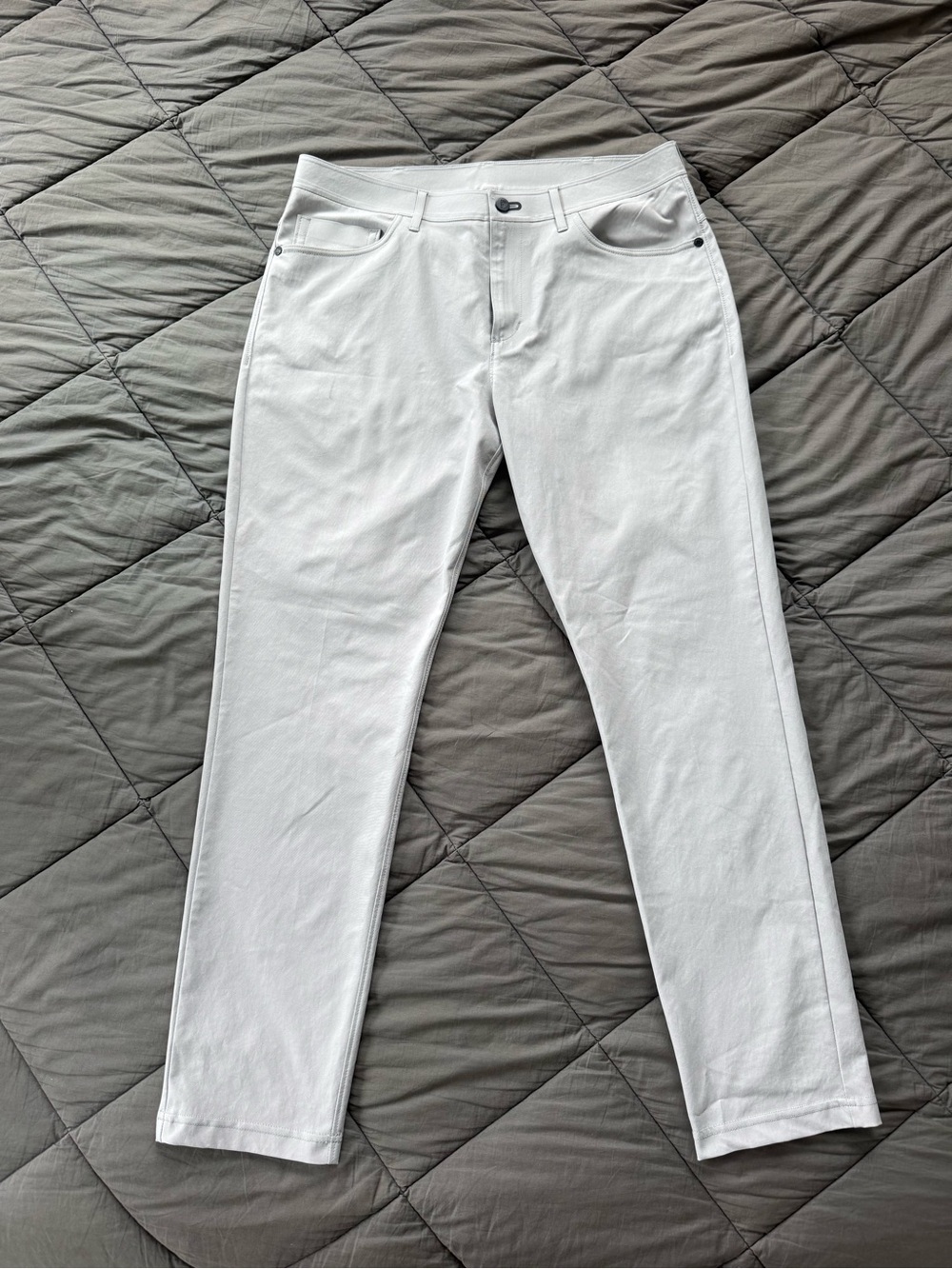 Public Rec Men’s Gray Stretch Performance 5-Pocket Pants 33x32 Athletic Casual